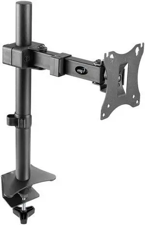 ELG Full Motion Swivel Monitor Desk Mount Stand up to 34'' Screen, Adjustable Arm Height Position, Computer Monitor Stand, Gaming/Home Office, F50N, Black