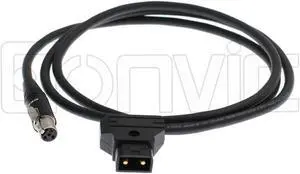 Eonvic ARRI RED Camera Monitor Cable D-Tap to Mini XLR 4pin Female for TV Logic Monitor VFM-056W/058W (4pin XLR Straight 1M)