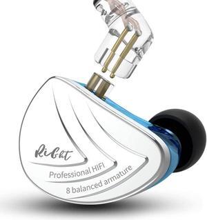 EZ EAR KZ AS16 Professional in Ear Monitor for Singers Musicians HiFi Headphones with 8 Balanced Armature Drivers Per Side Wired Earbuds, KZ Stage Monitor Earphone High Fidelity Earbuds