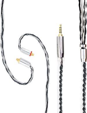 FEDAI Replacement Cable 24 Core Upgrade Silver Plated Earphone Cable, MMCX Upgrade Extension Cable for TIN Audio T2 T3 UE900s SE215 SE425 BGVP Earphones (2.5mm, MMCX)