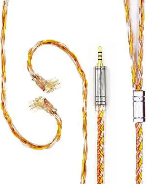 FEDAI 16 Core Silver Plated Upgrade Replacement Cable,QDC Replacement Detachable Cable,Audio Connector Earphone Cable for ZSN ZSN Pro ZSN Pro-x AS16 CCA C12 C10PRO CA4 Series (QDC, 2.5MM)