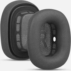 Premium Replacement Ear Cushions for Apple AirPods Max Headphone, Protein Leather Memory Foam Earpads with Excellent Noise Isolation (Black)