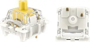 Zhouwang Gateron G Pro 3.0 Yellow Keyboard Switches,Linear 3-pin RGB Pre-lubed for Gaming Mechanical Keyboard(Yellow,108PCS)