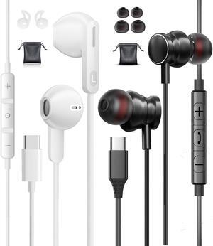 USB C Headphone Wired Earbuds for iPhone 15 Pro Max Earphones for Samsung Galaxy S22 S23 Ultra Pixel 7a 8