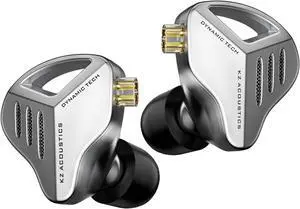 KZ ZVX in Ear Monitor Earphones for Singers Musician HiFi IEM Earbuds Wired,10mm Dual Cavity Super Linear Dynamic Driver,Professional Sound Isolating Earphones with Metal Shell 2 Pin Detachable Cable
