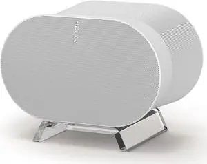 HeyMoonTong Acrylic Table Stand for Sonos ERA 300 Wireless Speaker - Desktop Decorative Bracket Mounting Accessories for Sonos ERA 300 (Clear, 1-Pack)