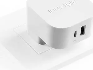 Innergie 45W USB C/A PD 3.0 Fast Charger, Dual Ports Laptop Wall Adapter with 45 Watts Power Delivery, Compatible with Chromebook/Dell XPS/MacBook Air/iPhone16/iPad/Switch &More (Delta Electronics)