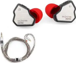 Linsoul 7Hz Salnotes Zero in-Ear Earphone(Black, with Mic, Type C) + Tripowin Zonie Cable(2pin-0.78mm, 3.5mm, Grey)