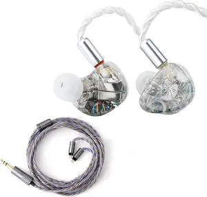 Linsoul Kiwi Ears Orchestra Lite in Ear Monitors(Clear) + Tripowin Zoe Earphones Cable (2pin-0.78mm, 3.5mm)