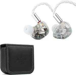 Linsoul Kiwi Ears Orchestra Lite Performance Custom 8BA in-Ear Monitor (Clear) + Kiwi Ears Earbud Case