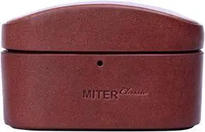 MITER CASE for Sony WF-1000XM5 Earphone, Handmade case Cover Made with Italian Buttero Leather for WF1000XM5 (Wine)