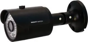 Night Watch Security 1 Pack Analog HD 720p Wired Bullet Camera (Black, Camera Only, Compatible with Night Owl DVRs Certified)