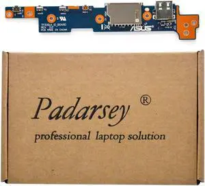 Padarsey Replacement Power Switch Button IO USB SD Card Board Compatible for ASUS Q302 Q302L Q302LA Q302U Q302UA TP300 TP300L TP300LA TP300LD
