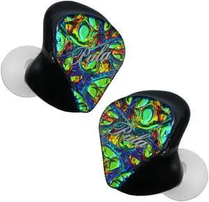 HiFiGo PULA PA02 1DD+4BA Drivers in-Ear Monitors, 5 Hybrid Drivers IEMs in-Ear Earphones Equipped 3-Way Electronic+Physical Crossover with Rich and Smooth Sound (Green, 4.4mm)