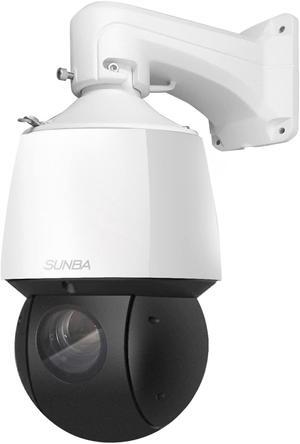 SUNBA 4MP PoE+ PTZ IP Security Camera Outdoor, 25X Optical Zoom, AI Auto Tracking, Two-Way Audio & IP67 Waterproof, 328ft Long Range Night Vision with Lighthunter IR (P525, Wall Bracket Bundle)