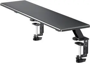 suptek Clamp-on 32 Inch Dual Monitor Desk Mount Riser Shelf Computer Stands for 2 Monitor,Laptop,Printer, Notebook,32.2" x 7.8" x 5.7"