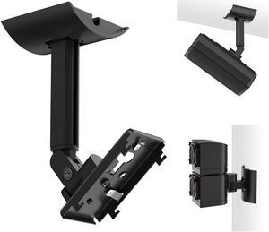 (2 Pack) Adjustable Speaker Wall Mount for Bose Cube Speaker, Ceiling & Wall Mount for Bose UB-20, UB-20 Series II, WB-50 II, Lifestyle Series, Soundtouch Series, Cinemate, Acoustimass Series Black