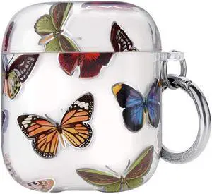 Velvet Caviar Compatible with AirPods Case 2nd and 1st Generation - Cute Protective Hard Cover for Women - Vintage Butterfly