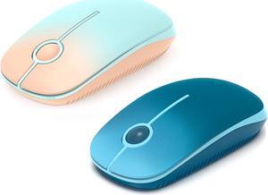 VssoPlor Wireless Mouse, 2.4G Slim Portable Computer Mice with Nano Receiver for Notebook, PC, Laptop, Computer