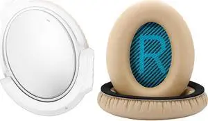 Ear Pads Replacement and Wireless Bluetooth Adapter for Bose QuietComfort QC25 (White)