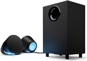 Logitech G560 PC Gaming Speaker System with 7.1 DTS:X Ultra Surround Sound, Game based LIGHTSYNC RGB, Two Speakers and Subwoofer, Bluetooth, USB, Immersive Gaming Experience - Black