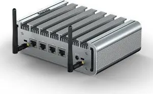 HYSTOU Mini Computers Fanless Firewall: Alder Lake N100 Mini PC Fanless 8GB Ram DDR5 128GB NVMe SSD Firewall Appliance Router for Home