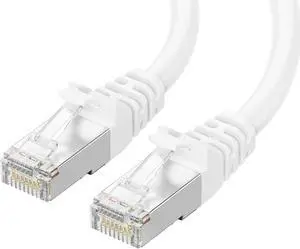 Cable Matters 10Gbps Snagless Long Shielded Cat 6A Ethernet Cable - 150ft, Cat 6A Cable, Cat6A Cord, Ethernet Cord, White