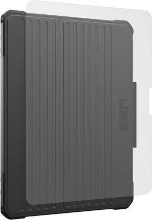 UAG Urban Armor Gear Designed for iPad Pro 13" 7th Gen 2024 Case Metropolis SE Black Bundle with Tempered Glass Shield Screen Protector