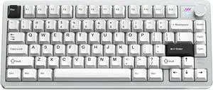SUEHIODHY FURYCUBE F75 Mechanical Keyboard, 75% Aluminum Keyboard VIA-programmable Custom Hot Swappable,Gasket Structure,RGB Backlit Gaming Keyboard for PC/Tablet/PS