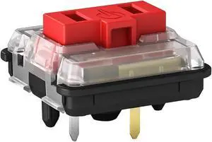 Kailh Choc Low Profile Red Mechanical Keyboard Switches,1350 Chocolate Linear 5-Pin 50gf RGB SMD Gaming Switch (Red 90Pcs)
