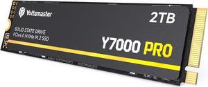 Yottamaster 2TB SSD M.2 PCIe 4.0, Up to 7000MB/s, M.2 2280 NVMe Internal Solid State Drive with 3D NAND Flash, Upgrade Storage for PS5, PC Computer, Laptop, Gaming [Y7000 Pro 2TB]