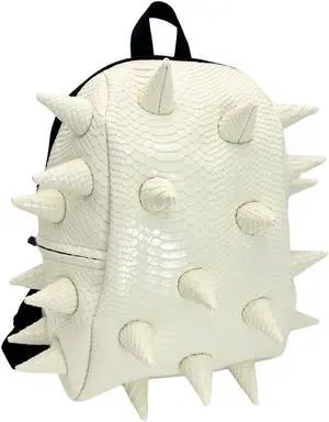 Madpax Spike White Out Compact Stylish Daypack Lightweight Durable 13 Laptop Backpack for Men & Women with Adjustable Strap Unisex Fun Casual Travel Commuter Bag