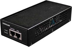 Intellinet Gigabit High-Power PoE+ Injector, 1 x 30 W, IEEE 802.3at/af Power over Ethernet (PoE+/PoE) (UK Power Cord)