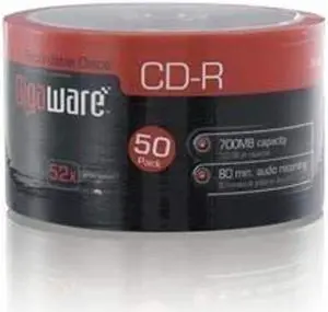 Gigaware CD-R Recordable Discs 50-Pack