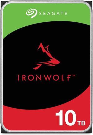 Seagate IronWolf 10TB NAS Internal Hard Drive HDD - 3.5 Inch SATA 6Gb/s 7200 RPM 256MB Cache RAID Network Attached Storage Home Servers - (ST10000VN0008)