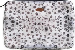 Maison d'Hermine Laptop Sleeve Upto 15.6 inch Stain and Water Repellent Cotton Canvas - Cheeta