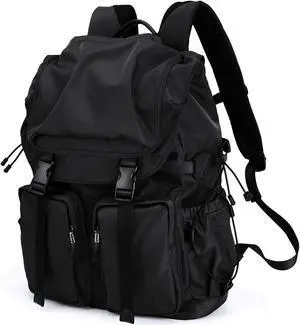 BJIAX Vintage Laptop Backpack for Men & Women, 30L Functional Stylish Backpack with Stretchy Side Pocket Design, Water Resistant College Work Commuter Travel Backpack Fits 15.6 Inch Tablet, Notebook