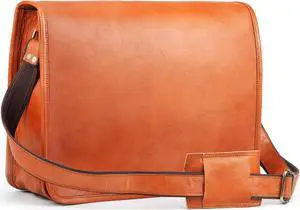 Handmade World Leather Messenger Bag 'Elegant Enigma' 15 Inch Laptop Computer Shoulder Bag Satchel Crossbody (Tan Brown) Handmade World Leather Messenger Bag 'Elegant Enigma' 15 Inch Laptop Computer Shoulder Bag Satchel Crossbody (Tan Brown)