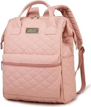 Kinmac Wide Open Style Laptop Backpack Travel Outdoor Backpack For Laptop Up to 15.6 Inch(Pink Embroidery) Kinmac Wide Open Style Laptop Backpack Travel Outdoor Backpack For Laptop Up to 15.6 Inch(Pink Embroidery)