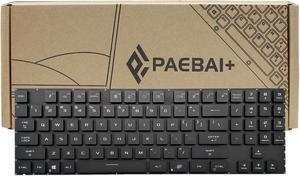 PAEBAI+ Replacement Laptop Keyboard RGB Backlit for Asus ROG Zephyrus S17 GX703 Backlight US Layout Black