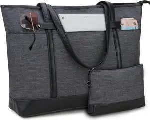 RAVUO Laptop Bag for Women, Water Resistant 15.6 Inch Computer Handbag Business Purse Teacher Bag With Portable Small Pouch RAVUO Laptop Bag for Women, Water Resistant 15.6 Inch Computer Handbag Business Purse Teacher Bag With Portable Small Pouch