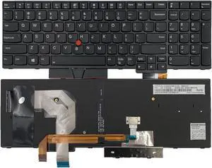 Laptop Replacement US Layout with Backlight with Pointer Keyboard for Lenovo ThinkPad T570 T580 P51s P52s (Isn't for P51 P52) Black 01HX287 208 01ER611 SN20H34910 SN20H34951