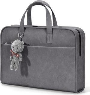 TAIKESEN Protective Sleeve Case Bag Compatible with MacBook Pro 16 Inch, 15.6 inch, HP, Dell, Acer Aspire, Asus Notebook, Computer Bag with Shoulder Strap,Pocket,Handle, Gray