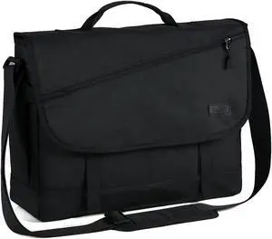 VASCHY 17inch Laptop Messenger Bag for Men, Fashion Water Resistant Satchel Crossbody Shoulder Side Bag Briefcase for Men and Women for Work,Business Black