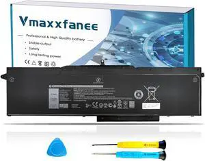 Vmaxxfanee 1FXDH Laptop Battery Replacement for Dell Precision 3551 3541 Latitude 15 5511 5501 E5501 E5511 Series P80F P80F003 P80F004 1WJT0 01WJT0 0D191G D191G CN-0D191G IFXDH 11.4V 97Wh 8071mAh