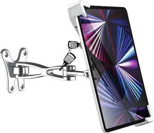 YOOZ Anti Theft Tablet Stand, Security Tablet Holder with Lock, Lockable Tablet Mount for iPad, Galaxy Tab, E-Reader, Amazon Fire, More 7-11" Tablets (Wall)