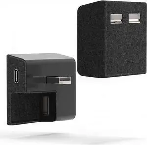 YONZEE Glovebox USB Hub for Tesla Model 3 2025-2024,Model Y 2025- ABS Flocking USB Flash Drive Docking Station for Charging Data Transmission