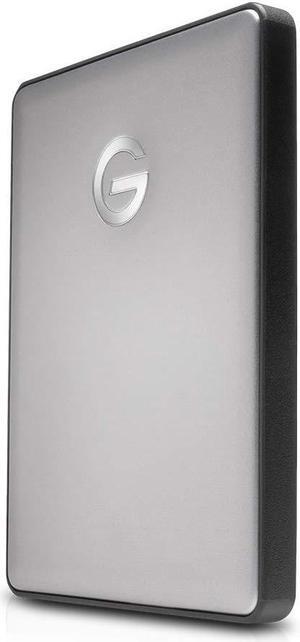 G-Technology 2TB G-DRIVE mobile USB-C (USB 3.1 Gen 1) Portable External Hard Drive, Space Gray - 0G10317