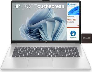 HP 17 17.3" Touchscreen HD+ Business Laptop Computer, Intel Pentium Silver N5030 up to 3.1GHz, 32GB DDR4 RAM, 1TB PCIe SSD, 802.11AC WiFi, Bluetooth 5.0, 1-Year Office 365, Windows 11 Pro S