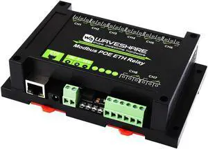 Modbus POE ETH Relay 8-CH Ethernet Relay Module Supports Sending Modbus RTU/Modbus TCP Protocol Commands via Ethernet Port to Control Relay and Various Devices